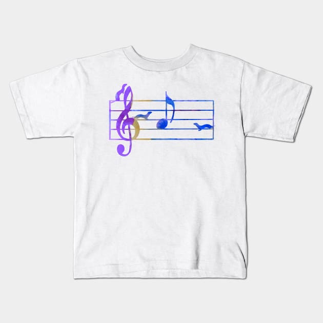 Ferrets Art Music Kids T-Shirt by TheJollyMarten